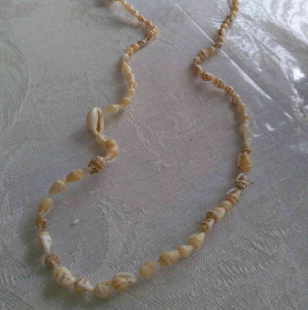 Long Single Stranded Shell Necklace - image 2